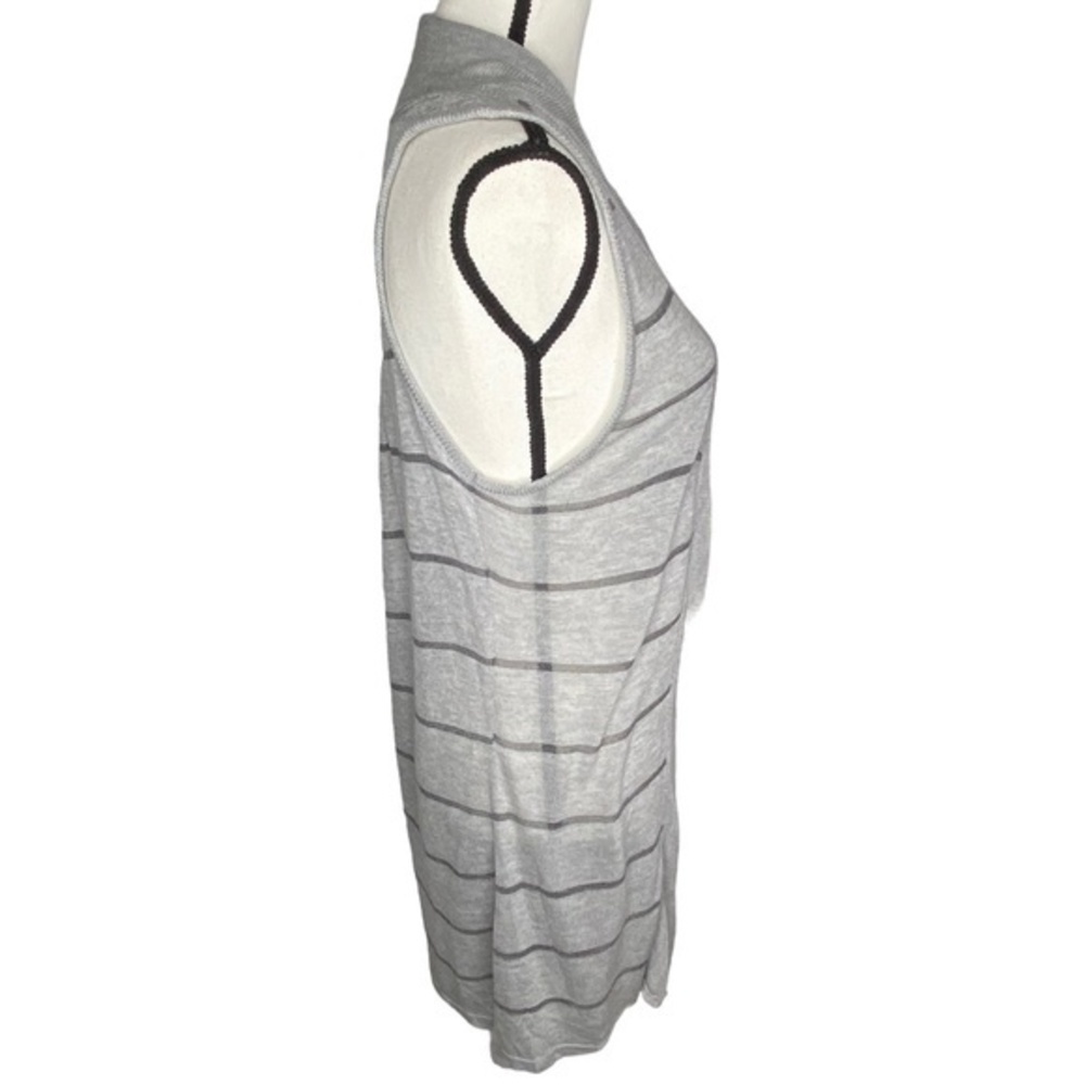 Maurices Cardigan Sweater Vest Gray Striped Knit Sleeveless Open Front Size XL - Picture 5 of 14